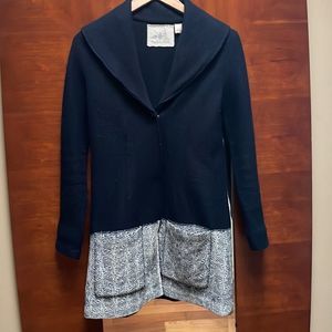 Angel of the North Wool Sweater Jacket Small